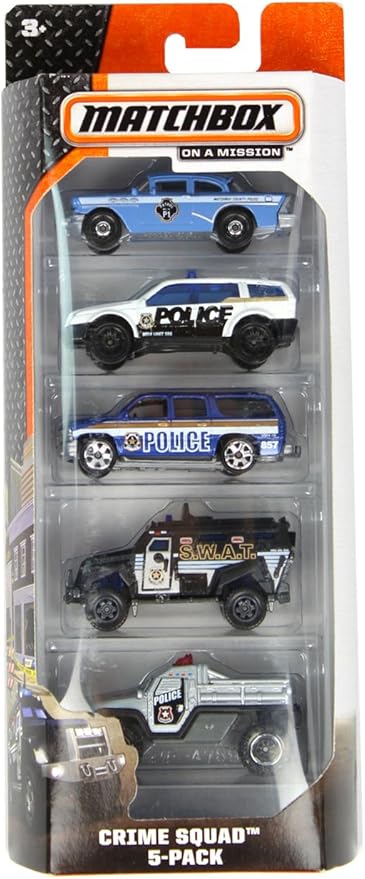 matchbox police 5 pack