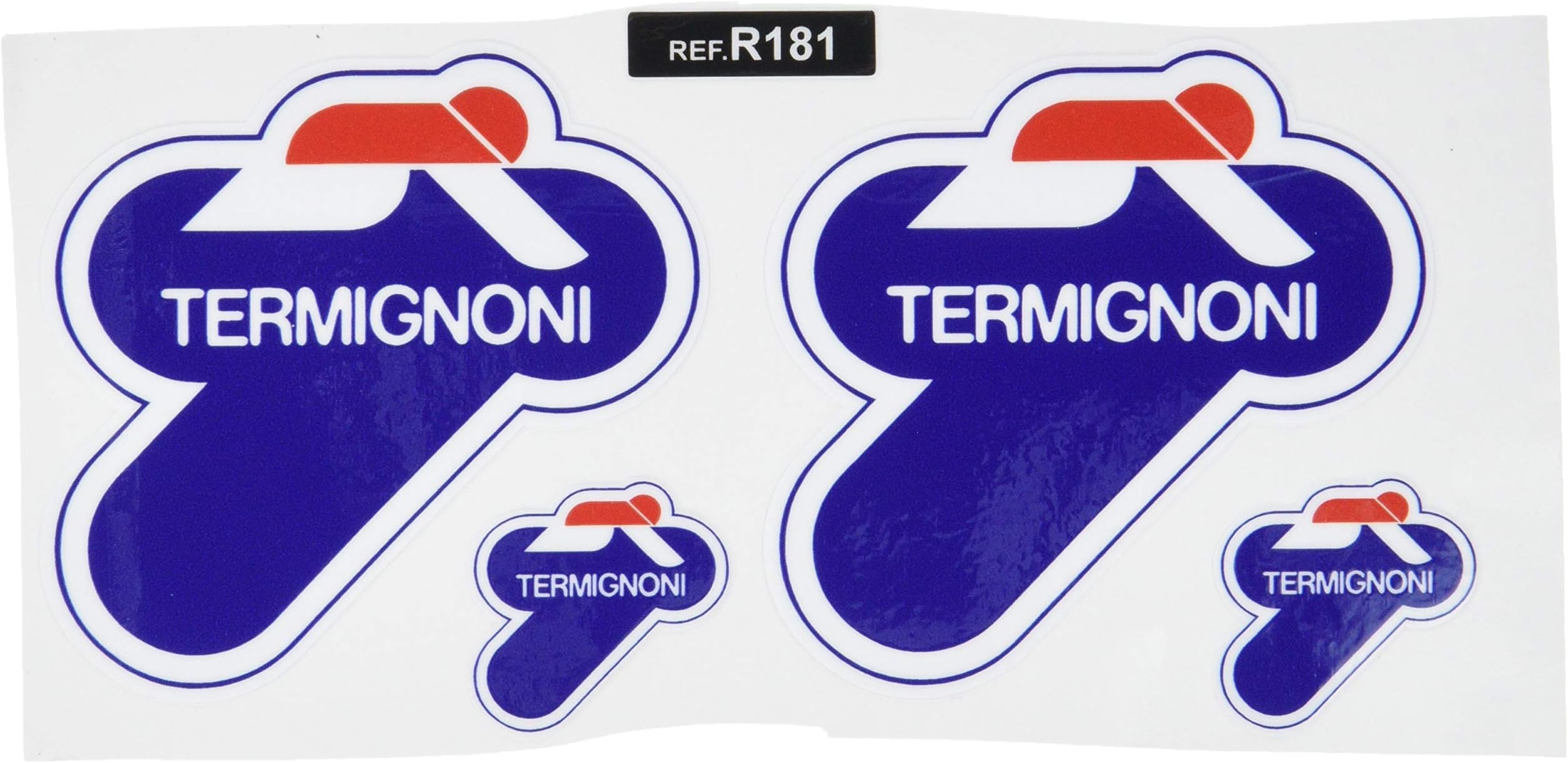 Ecoshirt AX-F7T1-ZBWO R181 Stickers Termignoni Moto GP 7 x 7 cm Black
