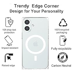 LoeoeL for iPhone 16 Clear Case Rectangle