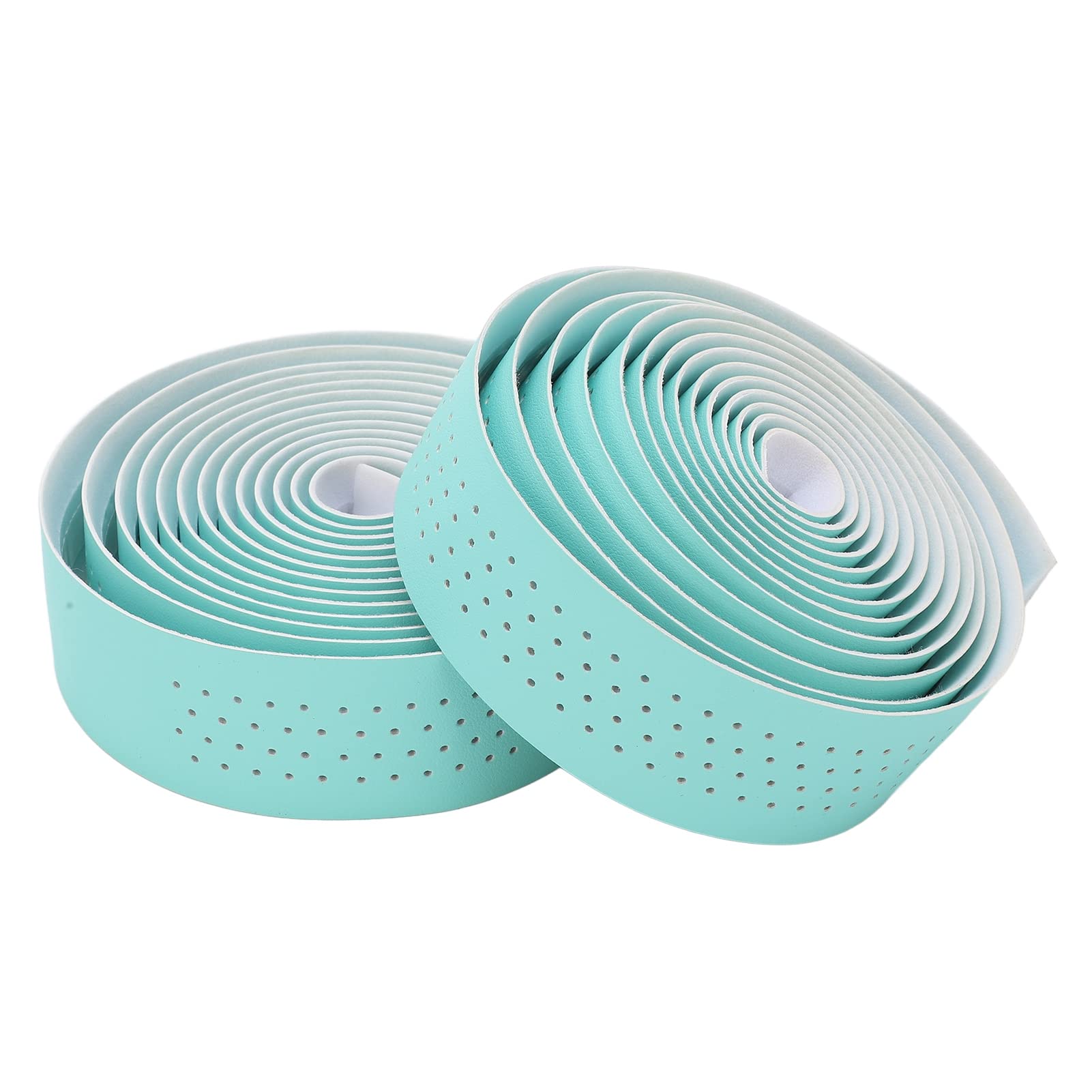 VGEBY 2Pcs Shock Absorbing PU + EVA Handlebar Tape Comfortable Road Bike Bar Tape 200cm / 78.7in for Cycling(Bianchi Green) Riding