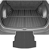 powoq Trunk Mat Compatible with 2019 2020 2021 2022 2023 2024 2025 Toyota RAV4 Cargo Mat TPE Cargo Liner Trunk Liner Replacement for 2019-2025 Toyota RAV4 Accessories (Fit 2019-2025,Rear Trunk Mat)
