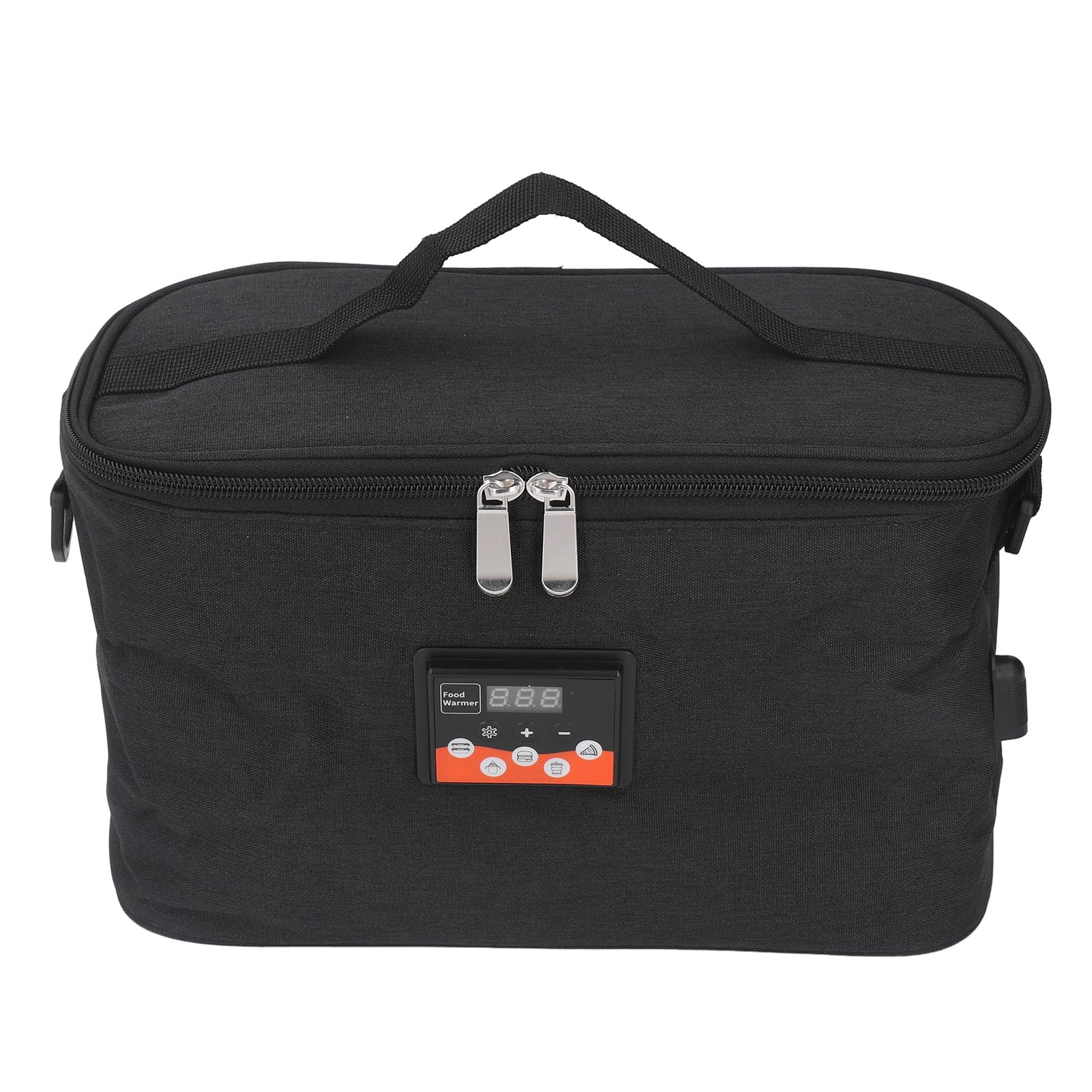 Car Heating Box, Display Controller Vehicle Heater Bag 12v Portable Cigarette Lighter for Lunch Box (Black)