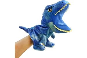 HooYiiok Plush Dinosaur Hand Puppets,Dinosaur Stuffed Animal Cute Soft Plush Toy Great Birthday Gift for Kids 11 inches Open Movable Mouth for Creative Role Play