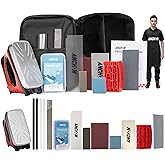 ANCHOM Ski Snowboard Tuning Kit, Complete Ski Snowboard Waxing Kit with Waxing Iron, Wax, Edge Tools, Carry Bag, Base Repair,