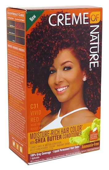 Amazon Com Creme Of Nature Color C31 Vivid Red Kit 6 Pack Beauty