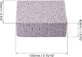 QWORK 4Pcs Grill Cleaning Brick Pumice Cleaning Block 10x7x4CM BBQ Tool view 6