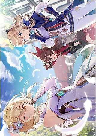 Amazon Com Tealn Genshin Impact Poster Anime Poster Manga Comic Poster Art Print Painting For Home Office Decor Multi6 Posters Prints