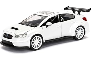 Jada Toys Fast & Furious 1:24 Mr. Little Nobody's Subaru WRX STI Die-cast Car, toys for kids and adults, White (98296)