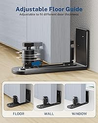 TITECK Sliding Barn Door Hardware Kit - 5 FT Heavy