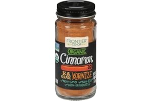 Frontier Co-op Organic Ground Cinnamon, 1.9 Ounce Bottle, Gourmet Quality Cinnamon, Full Balanced Spicy Flavor, Kosher