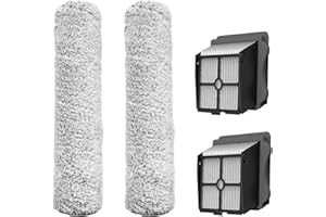Tineco Replacement 2 HEPA Assembly & 2 Brush Roller Set, Only for iFLOOR 3 Series, Floor ONE S3 Series Cordless Wet Dry Vacuum Cleaner (Not Compatible with Any Other Model)