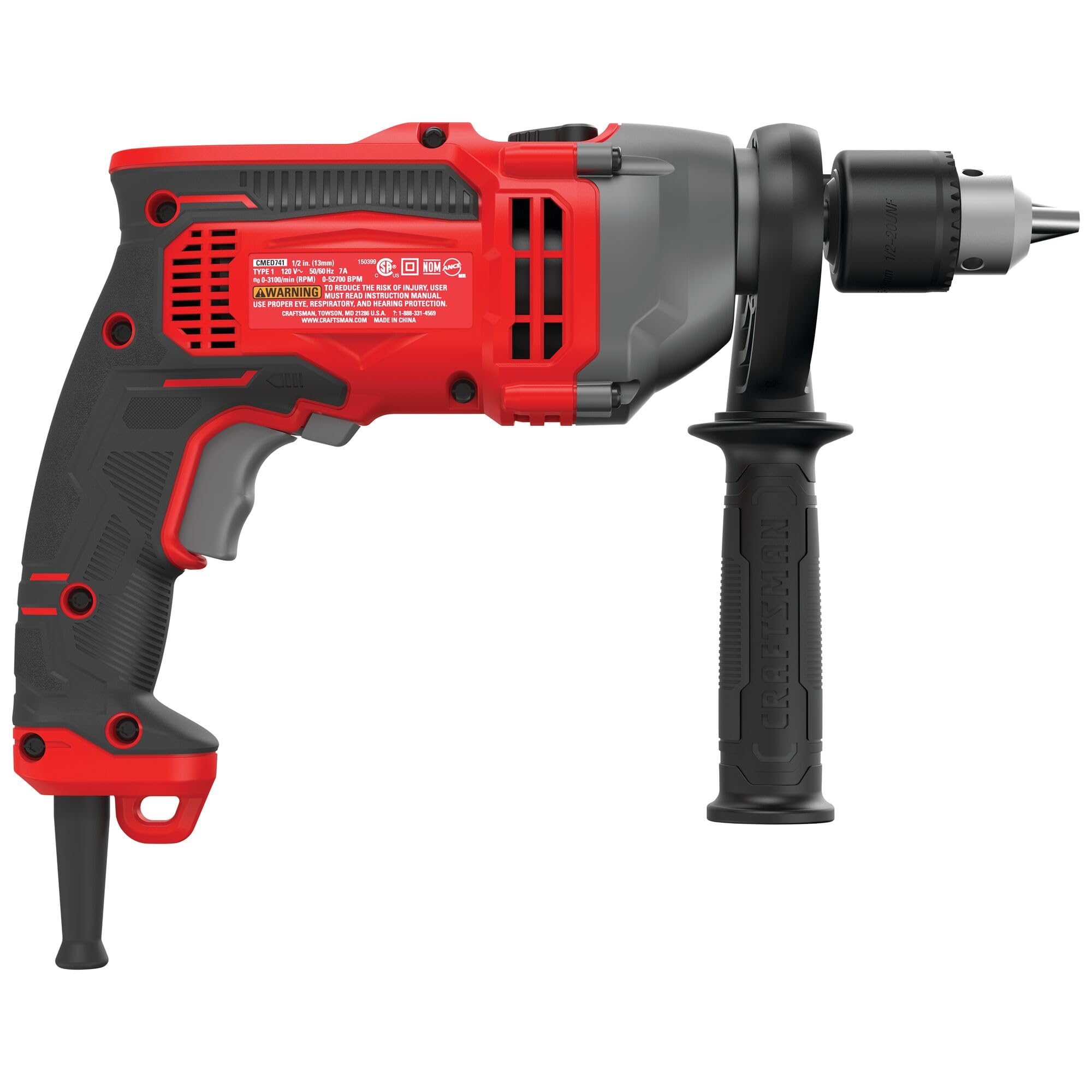 CRAFTSMAN 1/2-in Hammer Drill (7 Amp) (CMED741)