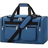 Komenta 20 inch Gym Bag for Men, 40L Sports Duffle Bag with side pockets durable Weekend Overnight Bag for Travel, Workout, Fitness (Blue)