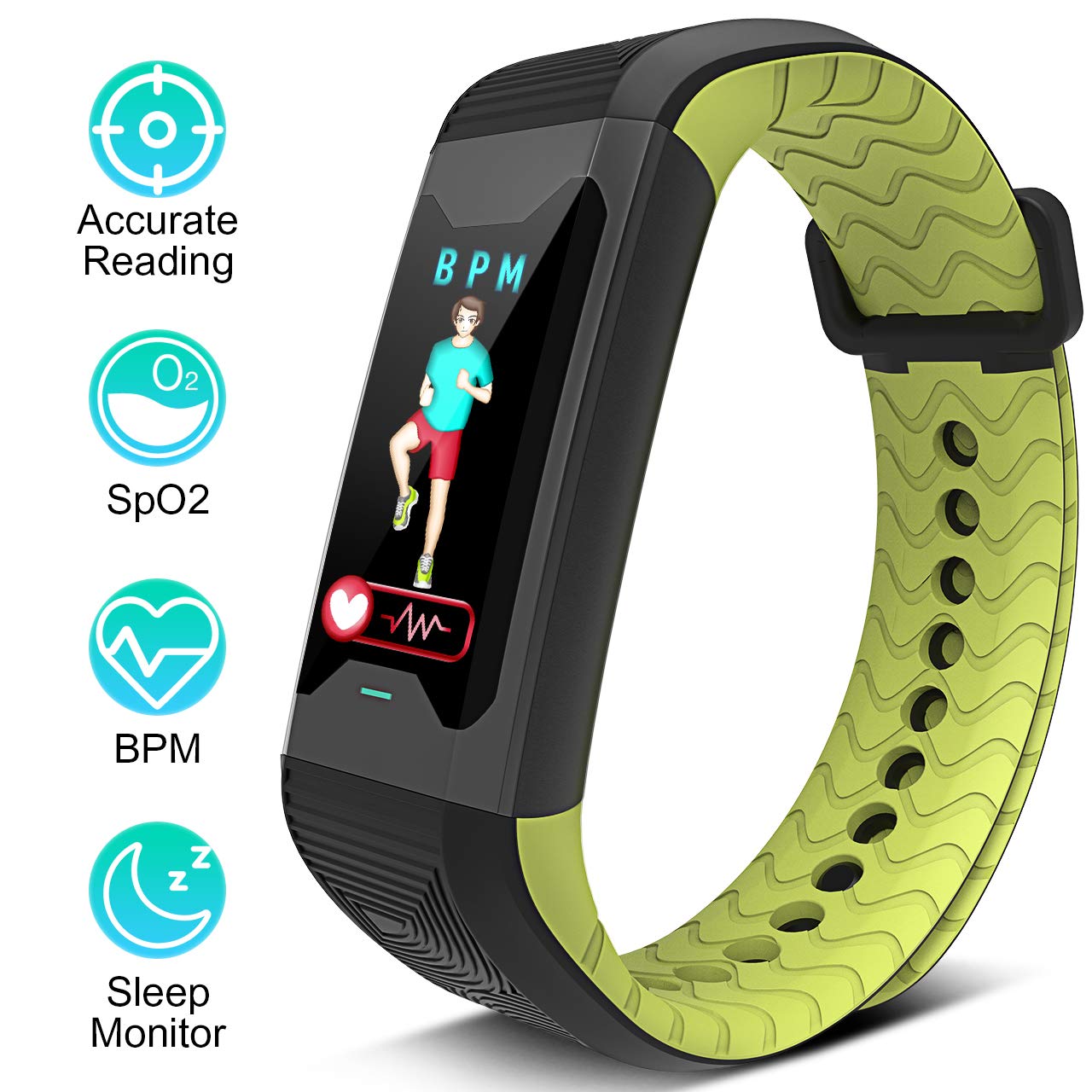 BOZLUN HRV Activity Tracker Watch Fitness Tracker, Heart Rate Monitor with Blood Oxygen