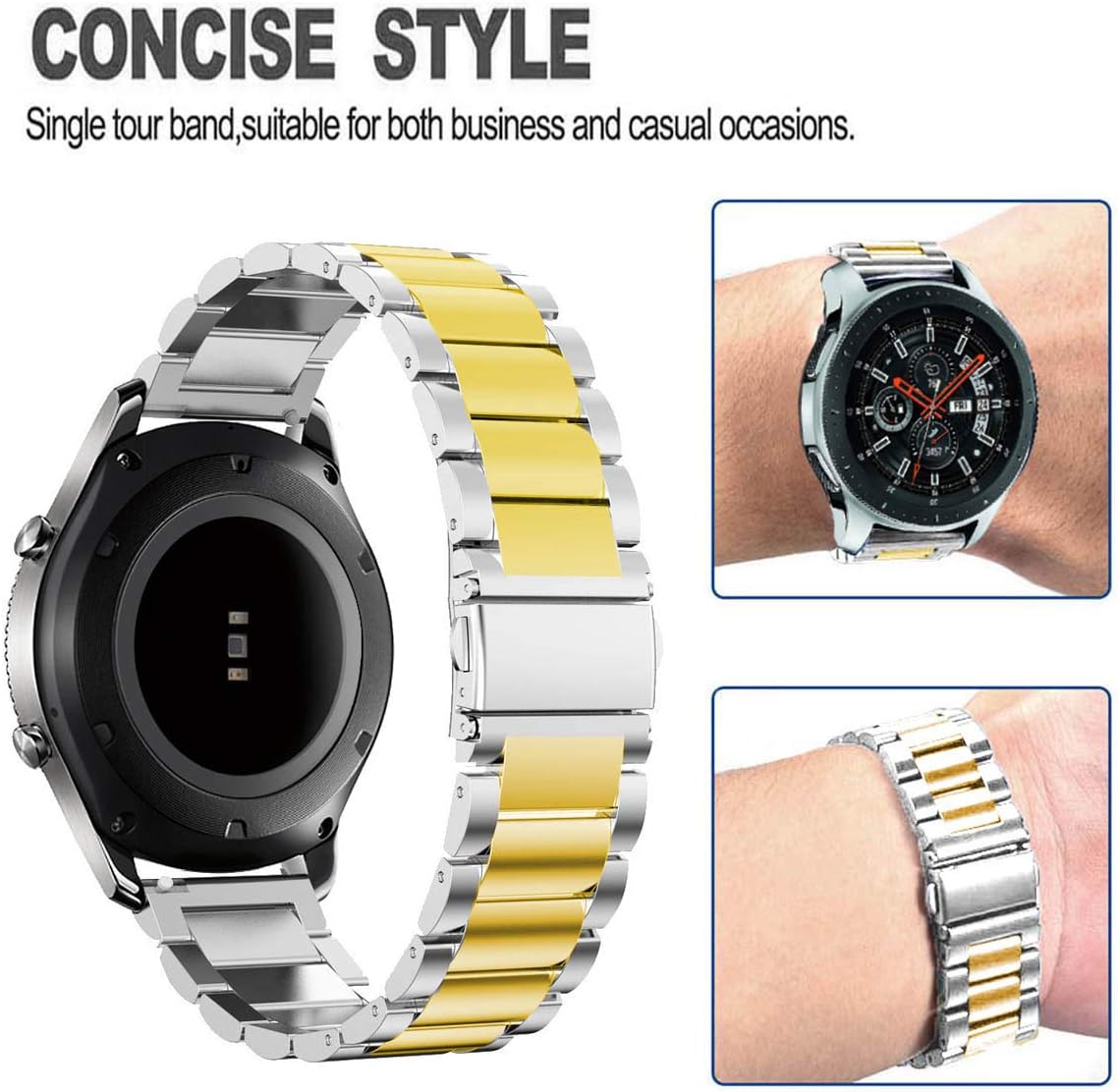 DEALELE Strap Compatible with Samsung Galaxy Watch 46mm / Galaxy 3 45mm - Image 3