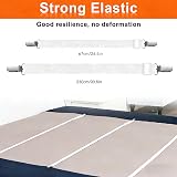 SUNRIZ Bed Sheet Clips 4 Pcs Adjustable 55-250 cm Elastic Fasteners view 4