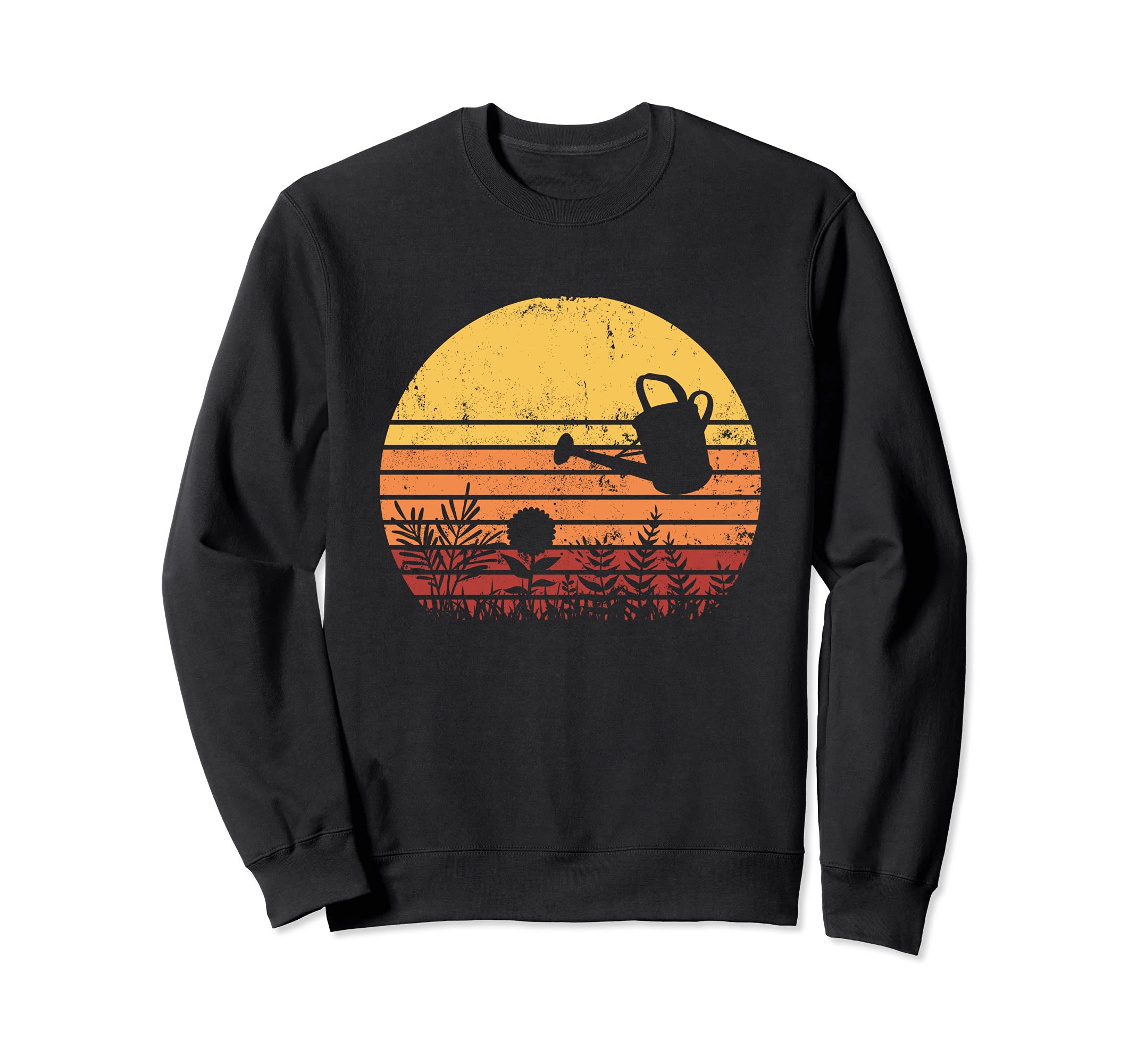 Gardening Retro Watering Gardener Bed Garden Worker Sweatshirt