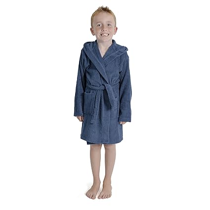 CityComfort Kinder Morgenmantel Kinder Jungen Mädchen Kapuzen Frottee Bademantel 100% Baumwolle Terry Handtuch Bademantel Sof