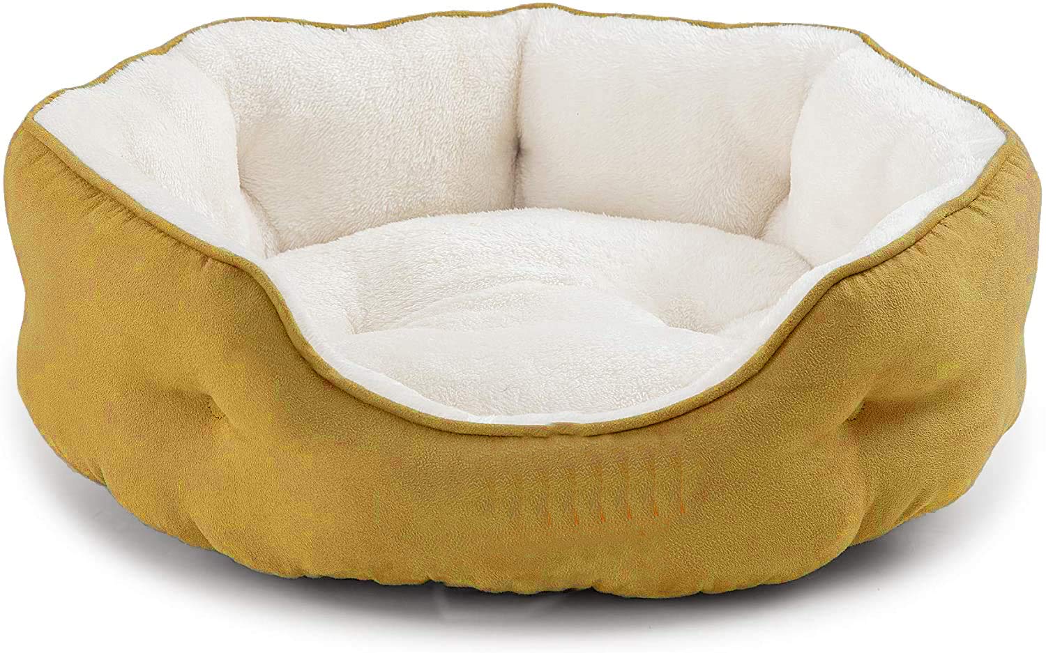 Pawsome Round Cat Bed for Indoor Cats Clearance Washable Dog Bed for Puppy and Kitties with Slip