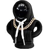 PLALEI Gear Shift Hoodie, Funny Car Gear Shift Cover, Cute Car Shift Knob Hoodie, Automotive Interior Accessories, Universal Fit Knob Cover Gift (Black)