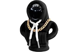 PLALEI Gear Shift Hoodie, Funny Car Gear Shift Cover, Cute Car Shift Knob Hoodie, Automotive Interior Accessories, Universal Fit Knob Cover Gift (Black)