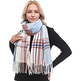 RUI VTRON Scarf for Women Plaid Scarves Winter Warm Oversized Pashmina Tartan Scarves