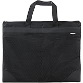 M&amp;G 12x15 in Large Zipper Pouch with Handle, A4 Foldable Lightweight Waterproof Oxford Document Storage Bag, File Organizer for Office Travel Books Papers Filing Folder &ndash; 1 Pack (Black)