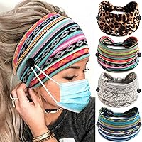 Drnytunk Paquete De 4 Diademas Anchas Anudadas Para Mujeres Y Niñas, Lindas Envolturas Para La Cabeza En Color Sólido, Accesorios Antideslizantes Para El Cabello Para Regalos Diarios De Festivales