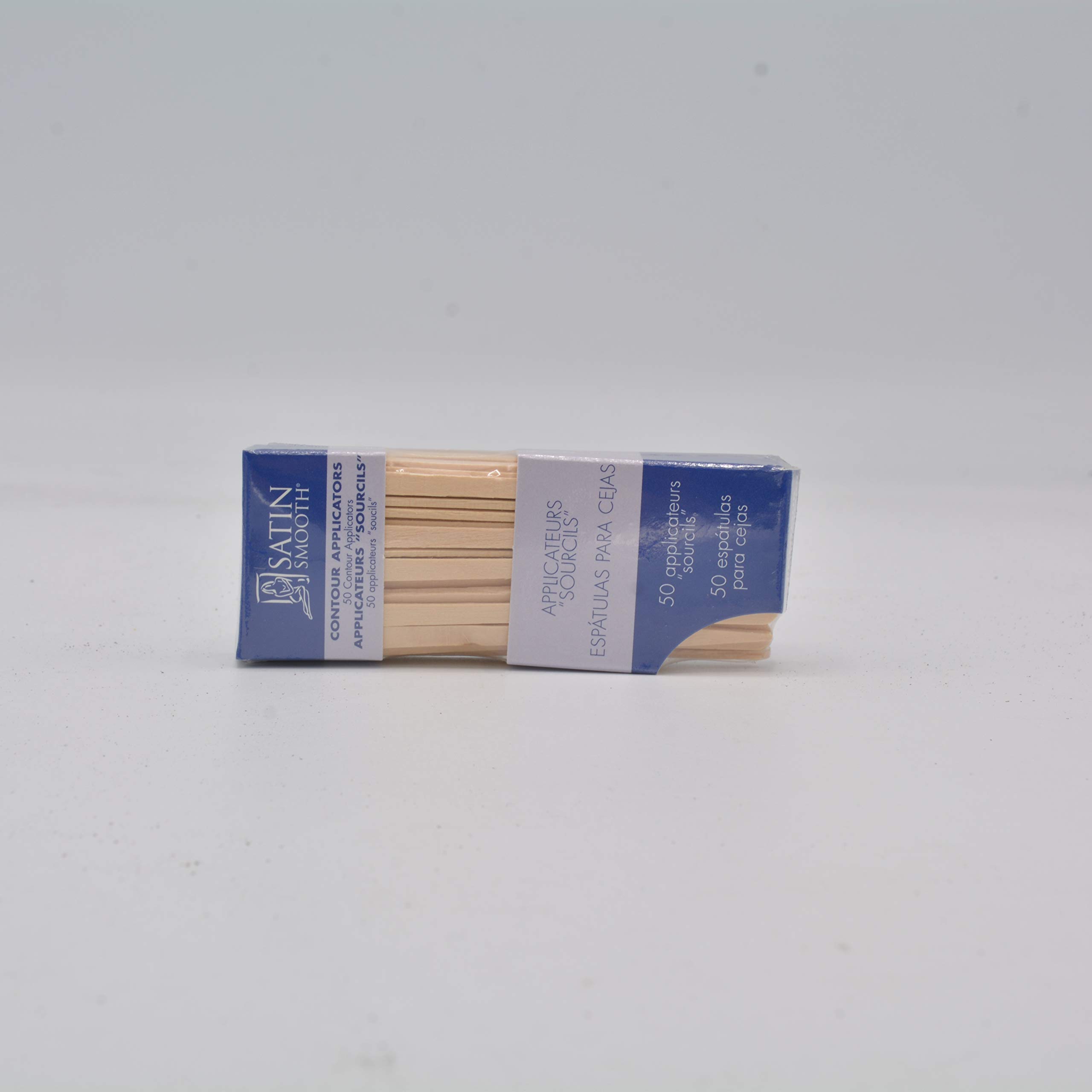Satin Smooth Waxing applicators contour for eyebrows 50ct, 50 Count