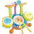 Drum Set for Toddlers 1-3, Baby Drum Set with Microphone, Kids Drum Sets for 2-5, Toddler Drum Set Toys for 1 2 3 Year Old Boy Birthday Christmas for Babies Boy Girl 6 12 18 Month