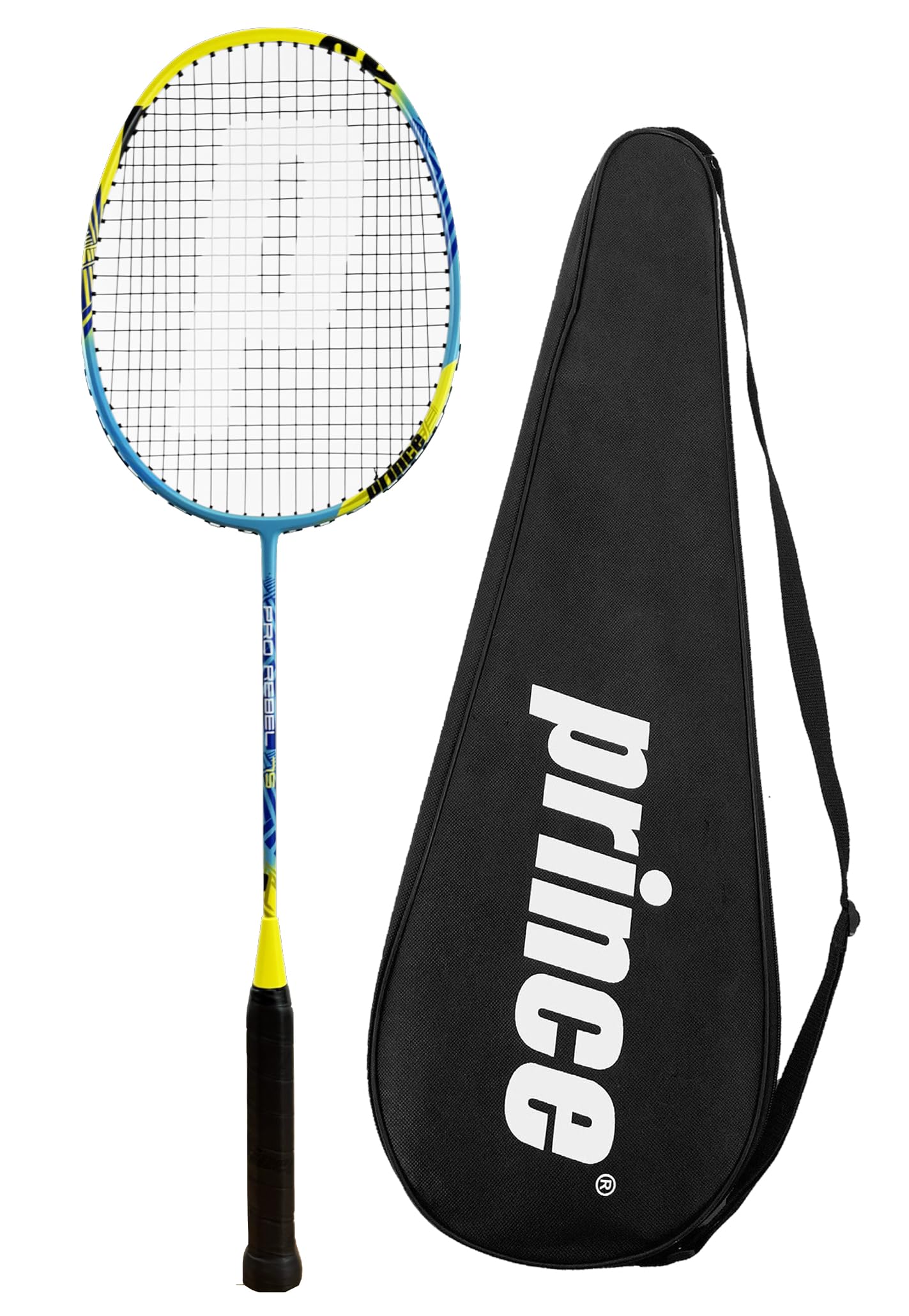 Prince Pro Rebel Graphite Badminton Racket & Protective Carry Cover