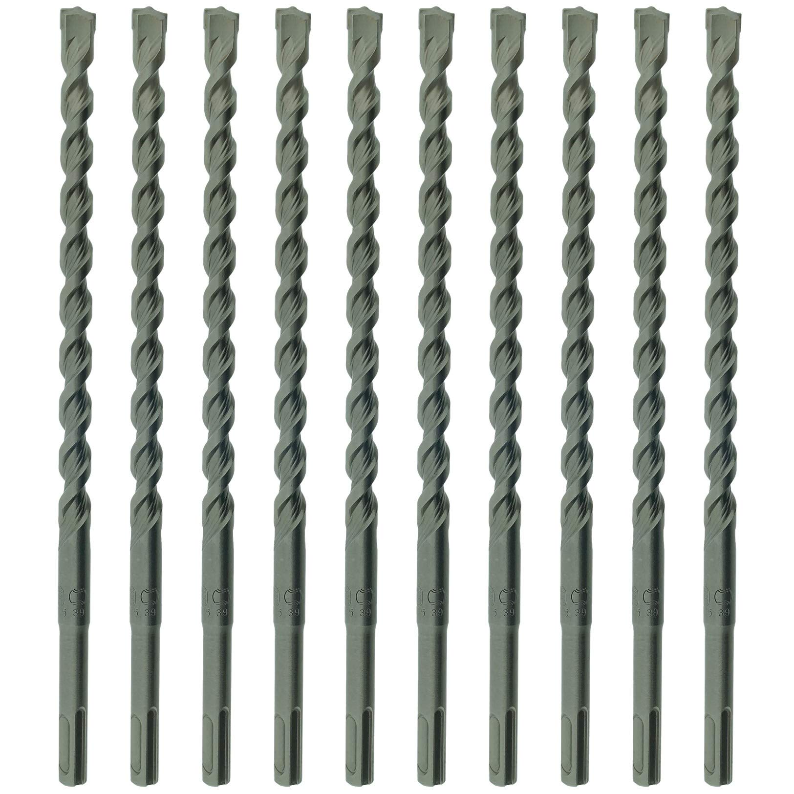 10 x SabreCut SDSD12_10 12mm x 310mm PGM Approved SDS Plus Drill Bits For Stone Concrete Brick