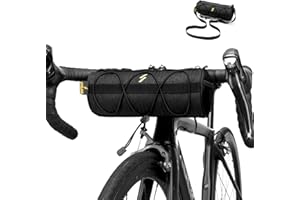 Little Mountain Bike Handlebar Bag - Small Front Bicycle Bag with Shoulder Strap - Road Bike Barrel Bag
