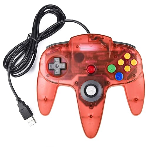 SAFFUN [USB Version] USB N64 Controller, Wired PC Gamepad [3D Analog ...
