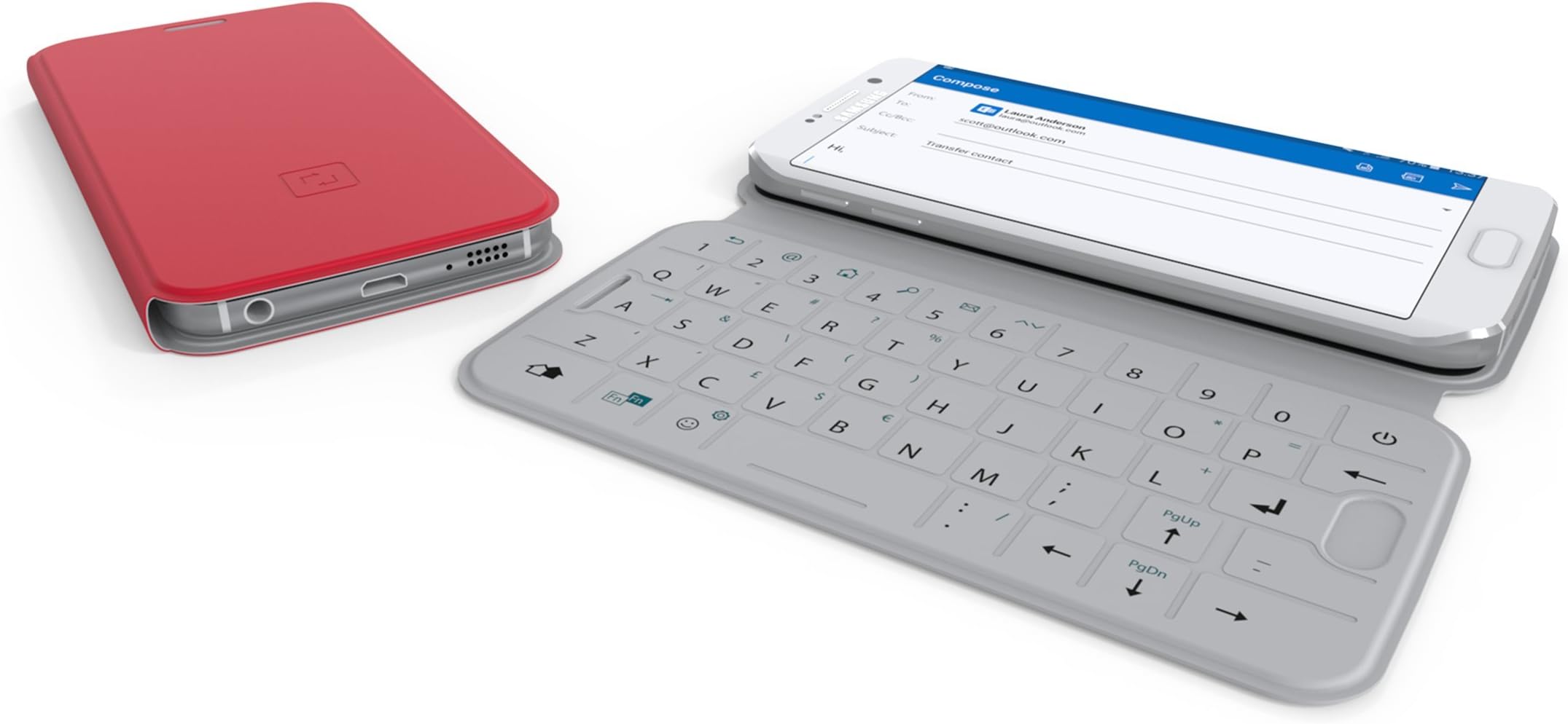 SlimType smartcover with keyboard (Cherry Red)