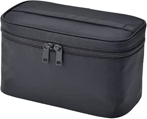 MUJI - Neceser de nailon con asa, color negro : Belleza y Cuidado Personal  - Amazon.com