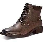 TruVeld Mens Boots Casual Motorcycle Boot for Men Combat Boots Men Botines Para Hombre