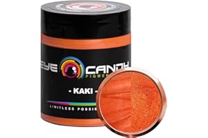 Eye Candy Pigments Premium Orange Mica Powder - Kaki (25gr) - for Epoxy, Resin, Soap, Paint, Woodworking, Acrylic Pouring, Ba