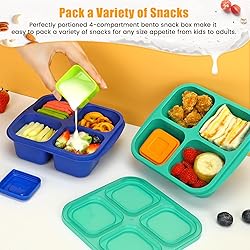Caperci Lunchable Snack Containers - 4 Compartments