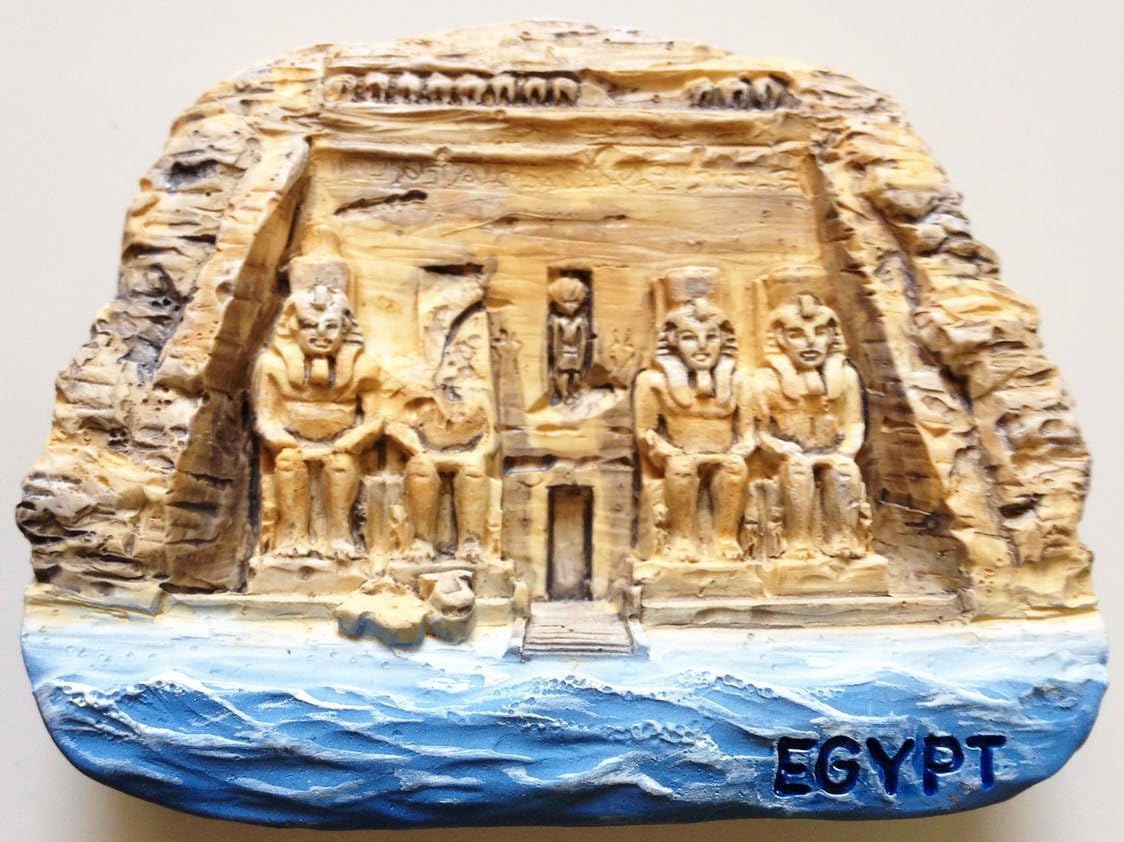 The Great Temple of Abu Simbel EGYPT Resin 3D fridge Refrigerator Thai Magnet Hand Made Craft.