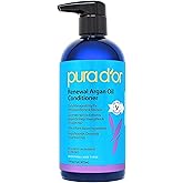 PURA D'OR 16 Oz Renewal Argan Oil Conditioner – Sulfate-Free, Hydrating, Frizz Control, Color-Safe, with Organic Aloe Vera & Argan Oil, Nourishing & Strengthening for Dry, Damaged Hair