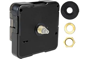 AIRUIFU Quartz Clock Mechanism Replacement Battery Operated Silent Clocks Kit Include Clock Hands Second Hand DIY Repair Parts Shaft Length 13.5mm(17/32 Inch)