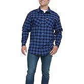 Wrangler Men's Big and Tall Plaid Button Down Shirt