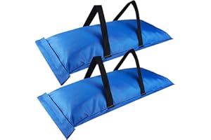 D&ONEHOS Extra Large Umbrella Base Weight Fillable Sandbags, 110LBS Sandbag Weights for Patio Umbrella for Outdoor Garden，Set of 2，Blue (Without Sand)