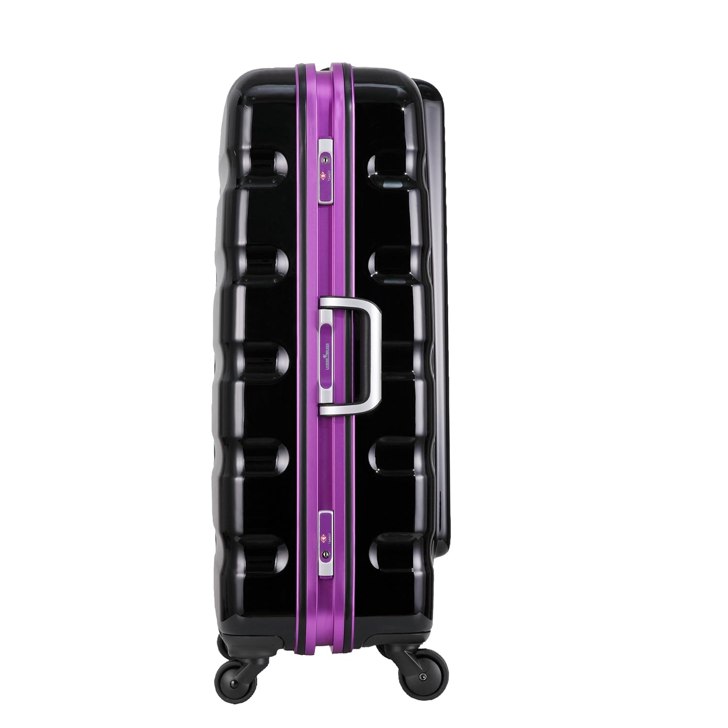 21高い素材 スーツケース B0798nlb9v レジェンドウォーカー Legend ブラック パープル アルミフレーム Mlサイズ 5 7泊 66リットル ブラック パープル スーツケース Walker Tsaロック 機内持込 大型 Mlサイズ 5 7泊 66リットル 軽量 鏡面ボディ 誠実 Www