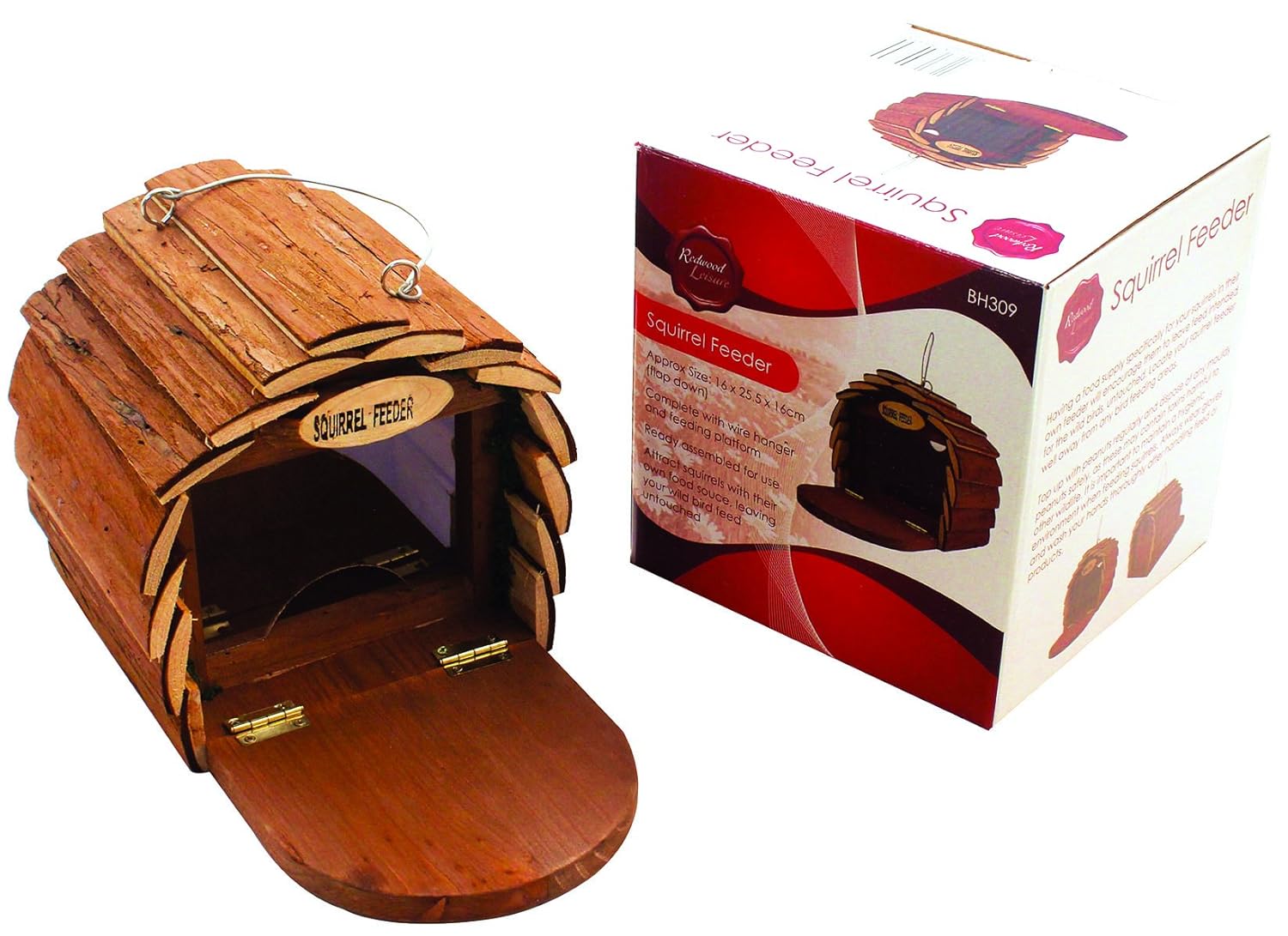 Redwood Leisure Squirrel Feeder Wood 24x17x16 Cm Amazon Co Uk