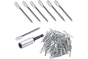 EFORSIT 36Pack Eye Lag Screws 2" Eye Lag Wood Screw with 1Pcs Eye Lag Driver Galvanized Carbon Steel Heavy Duty Cement Concrete Wall Anchors Eye Bolts Lag Screw