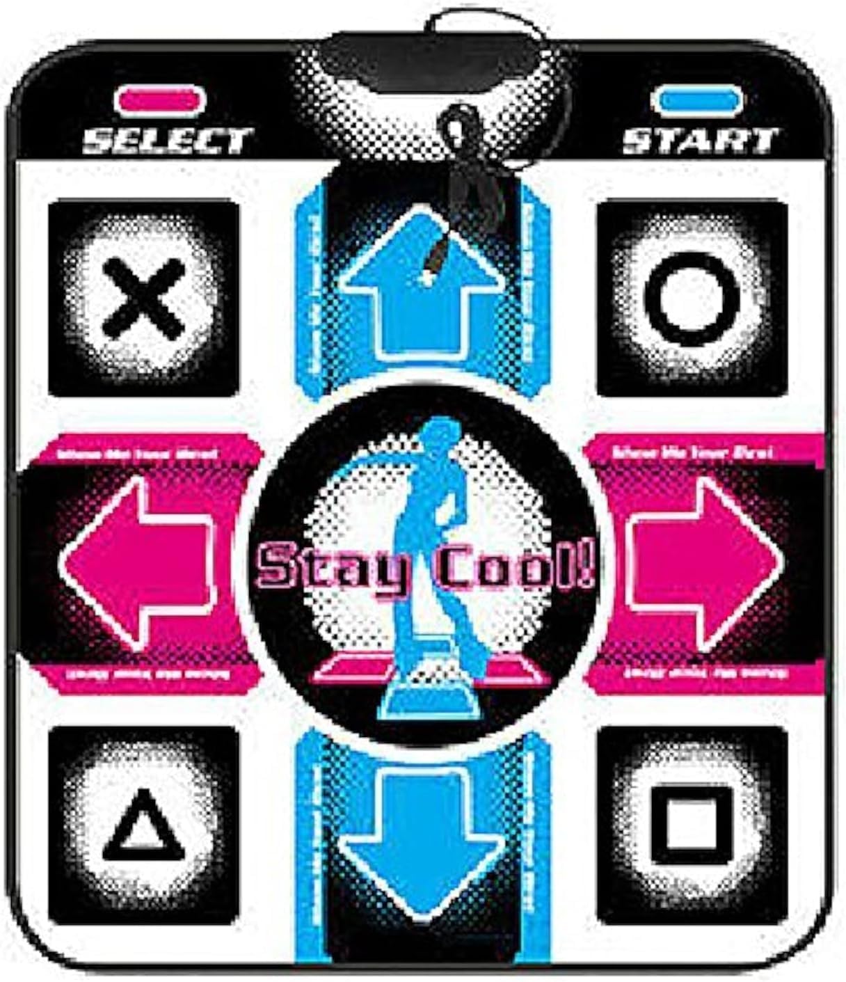 XIAOZAI PC USB Dancing Mat, Non-Slip DDR USB Dance Pad Controller with USB Cable, Fitness Body Building Dancing Mat, for PC Windows 98/2000/ XP/ 7
