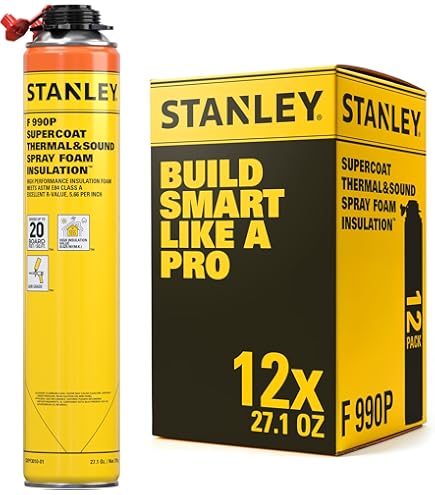 STANLEY F 990P Supercoat Spray Foam Insulation - Closed Cell Spray
