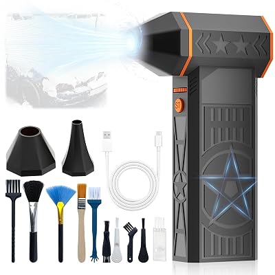 Snow Whiz Turbo Blower,130,000RPM Mini Turbo Snow Blower,Snowwhiz Turbo Blower Handheld,Turbo Breeze Electric Blower,Air Duster Cordless Cleaner for Car Windshield Winter Snow Cleaning